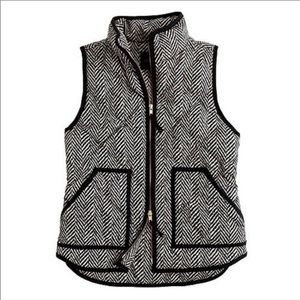 J. Crew Excursion Herringbone Puffer Vest